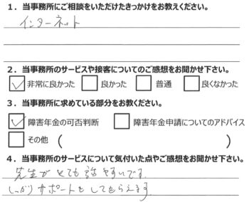 相談者様のアンケート279