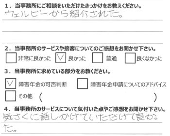 相談者様のアンケート339