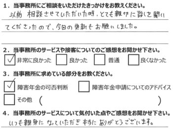 相談者様のアンケート274