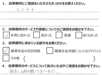 相談者様のアンケート337