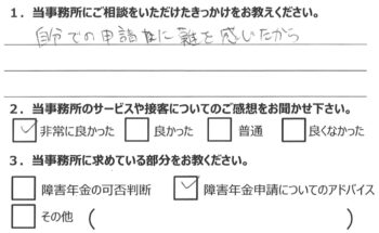 相談者様のアンケート332