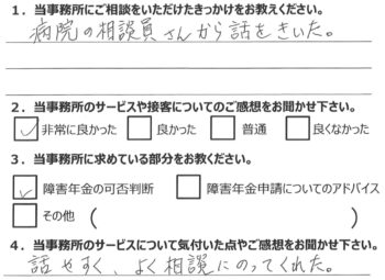相談者様のアンケート312