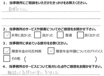 相談者様のアンケート288