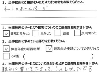 相談者様のアンケート266