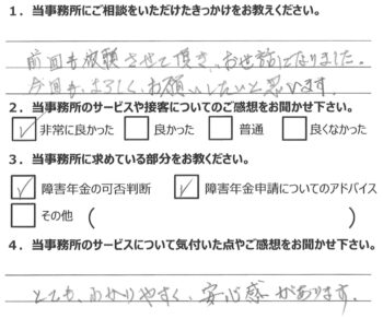 相談者様のアンケート334