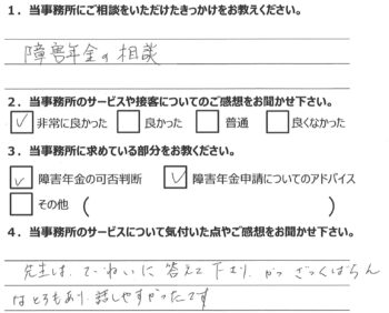 相談者様のアンケート349