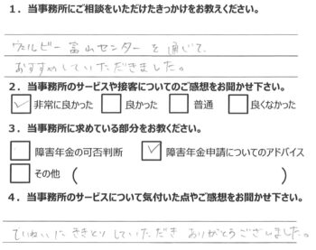 相談者様のアンケート327