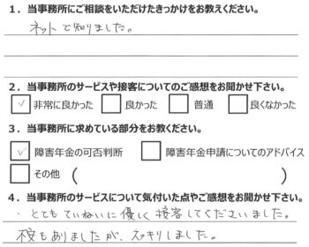 相談者様のアンケート306