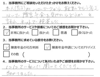 相談者様のアンケート286